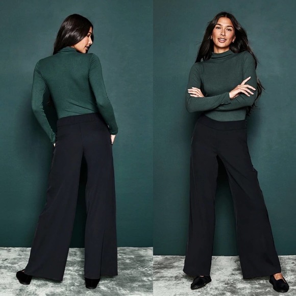 Summersalt The Perfect Wide Leg Pant Black XS